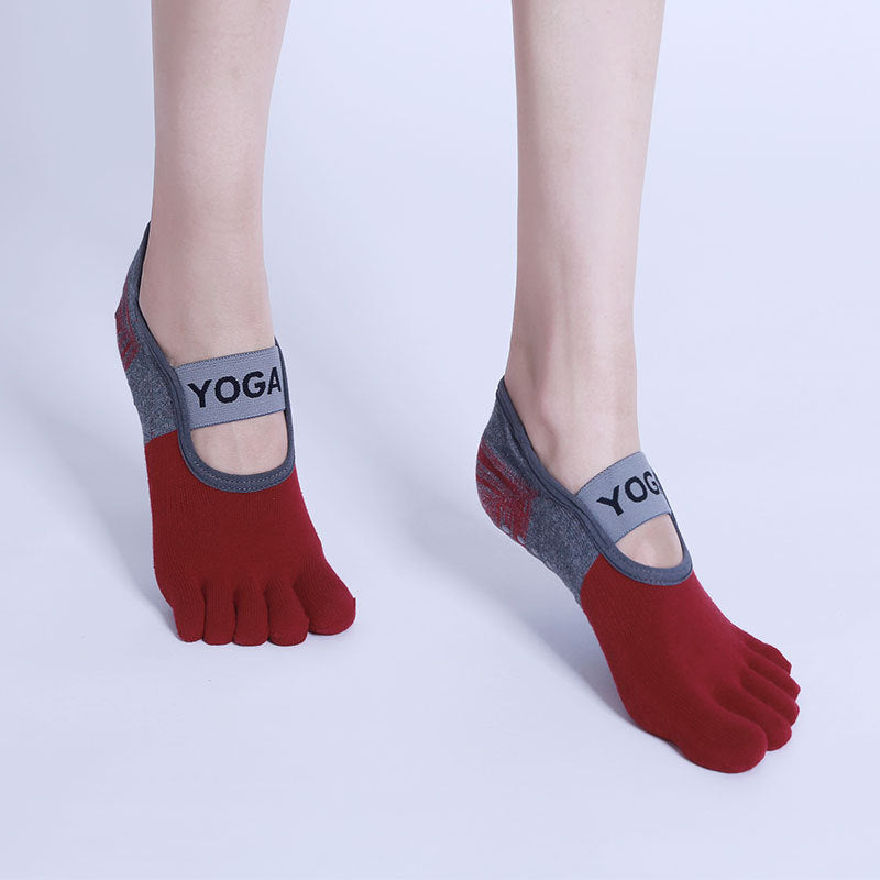 Fashionable Pilates Toe Socks