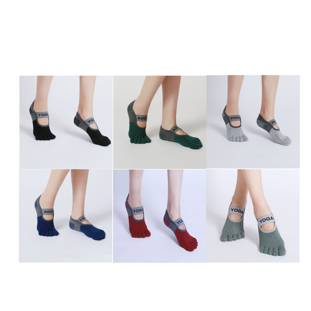 Fashionable Pilates Toe Socks
