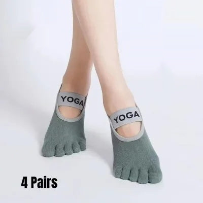 Fashionable Pilates Toe Socks