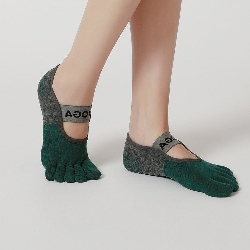 Fashionable Pilates Toe Socks